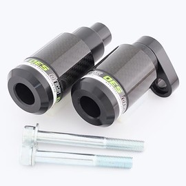 OES Accessories Brand Carbon Frame Sliders Compatible with Kawasaki Ninja ZX6R 636 2013-2018 No Cut (Green)