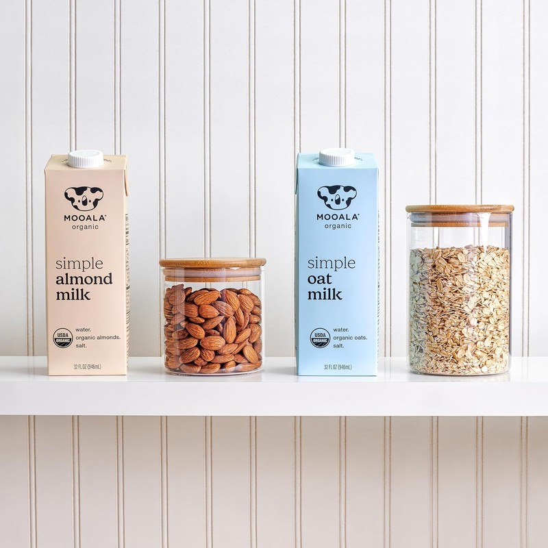 Mooala Organic Simple Almond Milk, 32oz - 3 Ingredient, Shelf