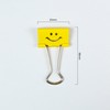 Rapesco 1427 25 mm Smiles Foldback Clips - Bright Yellow