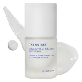 The Outset Suero facial reafirmante de colágeno vegano, suero facial regordete e hidratante, suero de preparación de la piel no pegajoso para líneas f