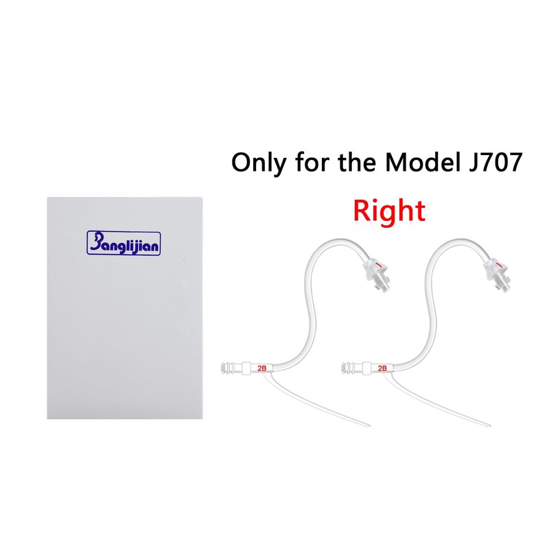 Banglijian Hearing Amplifier Replacement Slim Sound Tubes for BLJ-707 (Red-Right