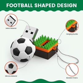 16GB USB Stick Fußball Speicherstick Uflatek USB 2.0 Memory Stick Silikon Karikatu Flash Drive 16 GB Pen Drive Externe Datensticks Silikon Karikatu Flash Drive 16 GB Pen Drive Externe Datensticks