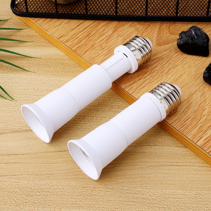 UKCOCO 2 Pcs E27 Light Socket Extender, E27 to E27