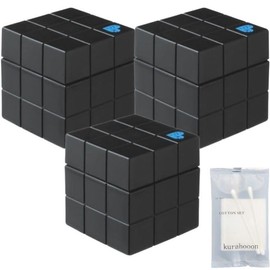 kurahooon Set of 3 Arimino Piece Professional Design Freeze Keeping Wax 80g with kurahooon Cotton Set Styling Wax Super Hard Styling Agent