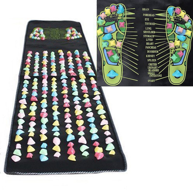 Walk Stone Healthy Foot Massage Mat Pad Cushion Leg Massager