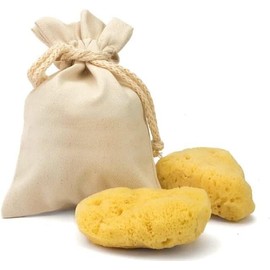 Natürlicher Mediterraner Schwamm für den Körper, nicht synthetisch (5 Stück – großer Schwamm, 6-7 cm)
