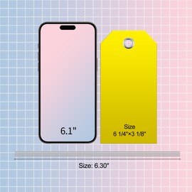 COIHAF 100 Pcs Large Plastic Shipping Tags with Wire Attached Heavy Duty Blank Waterproof Tags with String for Inventory Outdoor Labeling Equipment 6 1/4" x 3 1/8" (Yellow)