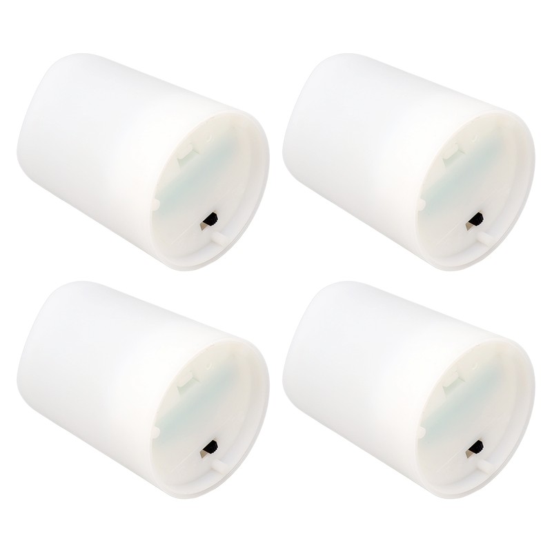 4Pcs Solar Powered LED Candle Light Yellow Flicker Tea Lamp