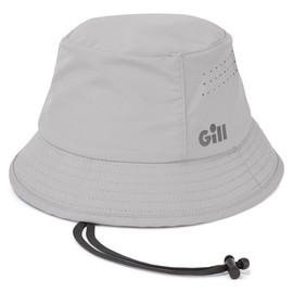 Gill Bucket Hat - Lightweight, Breathable, Quick Drying & UPF 50+ Sun Protection (Grey, L)