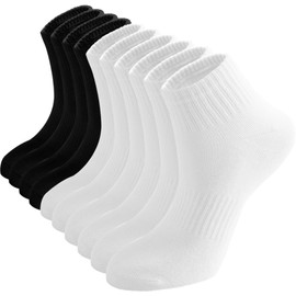 Irisbear Crew Socks for Women Ankle High Size 9-11 Womens Gym Socks for Men