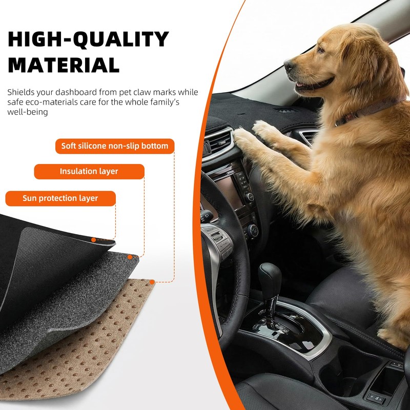 KEYOOG Dashboard Cover Dash Mat Fit for in-finiti 12-09 FX35,2013