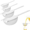Duoleimi Strainer Set of 4 Plastic Strainers Kitchen Strainer Plastic