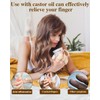 Uwbettry 10pcs Castor Oil Pack Wrap for Fingers, Reusable Castor