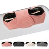 KINIVA Sunglass Holder for Car Visor Leather Glasses Case with