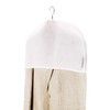 Hangerworld 20 White Shoulder Covers with Wide Side Gusset Shoulder