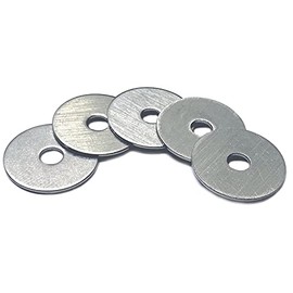 Type 18-8 Stainless Steel Fender Washers Size #8 x 3/4" (Pack of 100pcs) Marine Bolt Supply