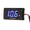 Universal LCD Motorcycle Voltmeter Ultra Thin Waterproof Voltmeter with Left
