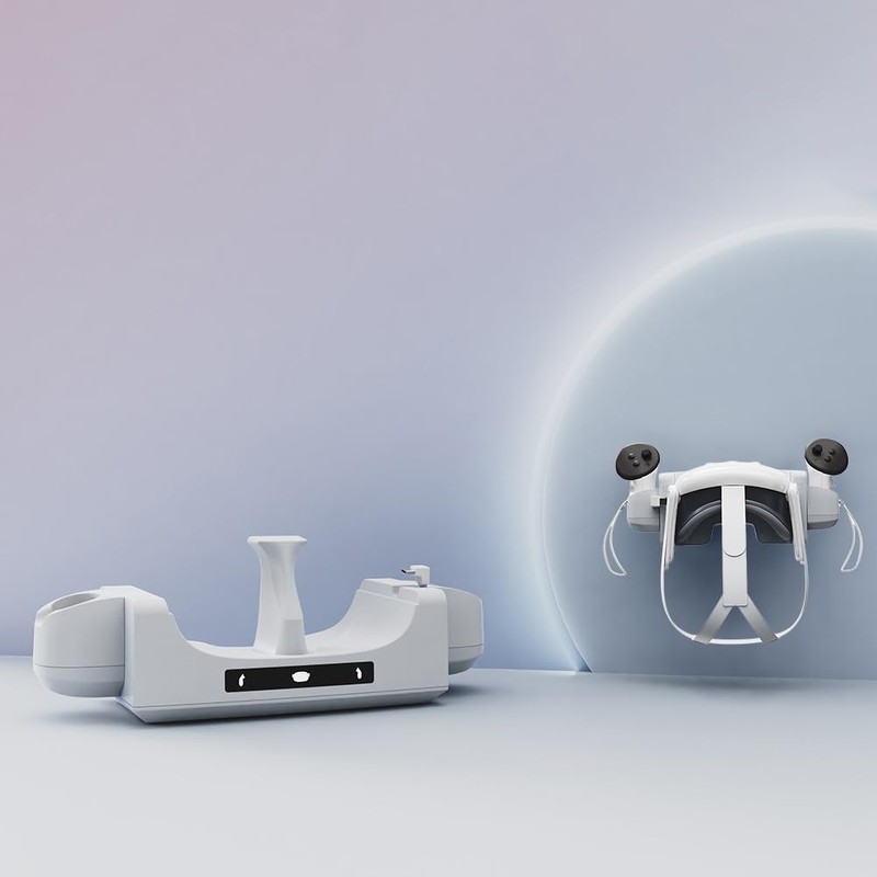 JDXFENG VR Charging Cradle for Quest 3 Charge Controllers Headset