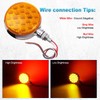 Partsam - 2 luces LED redondas de doble cara para