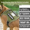 HEELE Dog Harness, Tactical Dog Harness with Molle Panel, Harness