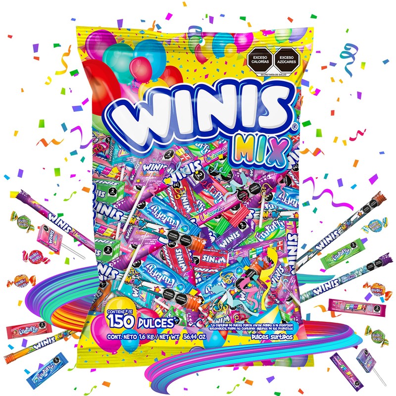 Winis Mix Variety of Mexican Chewy Candies | Bulk Taffy