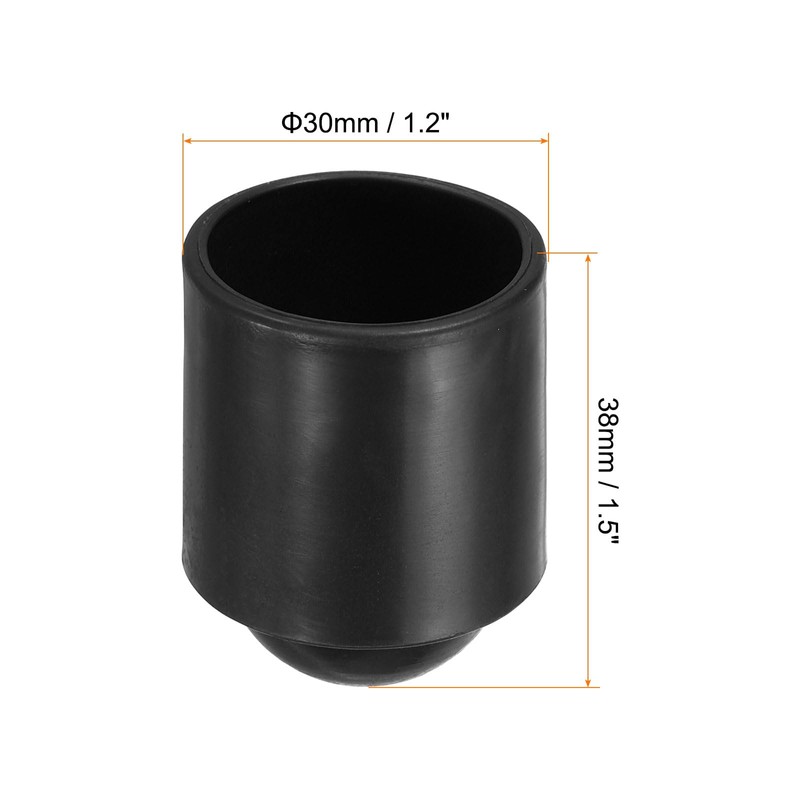PATIKIL Pool Cue Protective Cover, 5Pcs Rubber Pool Cues End