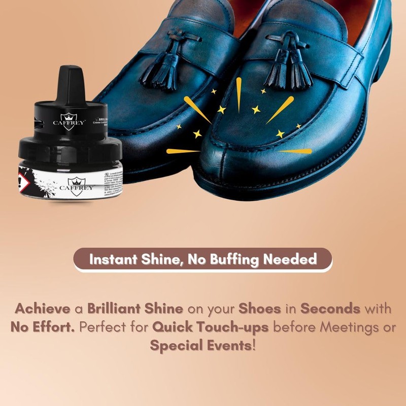 Caffrey Brilliance Instant Shine Cream - Nourishes & Conditions Leather,
