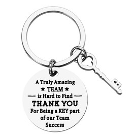 Inspirational Coworker Leaving Gifts for Women Men Employee Appreciation Gifts for Women Men Colleagues Birthday Gifts for Staff Boss Coach Thank You For Being A Key Part of Our Team Keychain Engraved