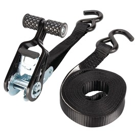 Performance Tool W1873 4Pk 1-Inch X 15' Tie Down Straps SecureX - Heavy Duty Ratchet Straps for Securing Cargo, ATVs, Motorcycles, and More