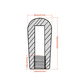 Banworks Guitars 3-Way Switch Tip 4mm (5/32") Metric Pickup Selector Switch Caps M4 Toggle Switch Knob Tip Caps for Epiphone EPI Les Paul LP SG Electric Guitars Pack of 2 JT/DWQM-03 White
