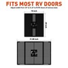 SnowyFox Aluminum RV Screen Door Protector for Dogs, RV Entry