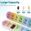 Foldable 7-Day AM/PM Pill Organiser, Magnetic, Travel