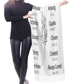 Scarf Birthday Gift Unique Christian Shawls The Bride Religious Gifts For Women Inspirational Bible Verse Faith Girl Mom