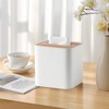 Cretkhp Tissue Box Cover, Modern Square Tissue Box Holder with