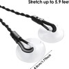 Clothes Drying Rope Line with Suction Cup,2Pcs Clothesline with Suction