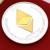 Ethereum Coin Commemorative ETH Coin, Physical Blockchain Crypto for Securely