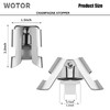 WOTOR Champagne Stoppers Stainless Steel, Prosecco Bottle Stopper with Food