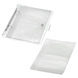 PATIKIL 200 Pockets Mini Photo Album, Picture Flip Book with 50 Pages, 3 x 4 Refillable, Double-Sided, 2 Grids, Photo Case for Postcards, Clear