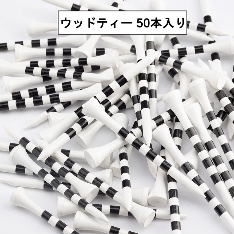 MAZEL Golf Tees Wood Tees Long Tees 70mm/83mm (Pack of