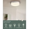 Cargifak Close to Ceiling Light Fixtures, Bushed Nickel Farmhouse Ceiling