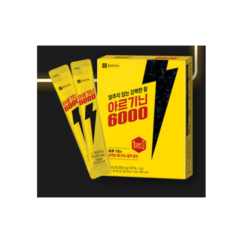 종근당건강 아르기닌 6000 15p, 300g, 1개 Jongkundang Health Arginine 6000
