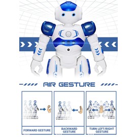 KingsDragon RC Robot Toys for Kids, Gesture & Sensing Programmable Remote Control Smart Robot for Age 3 4 5 6 7 8 Year Old Boys Girls Birthday Gift Present