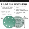 Serious Grit - 5-Inch 9-Hole 1000 Grit Sanding Discs -