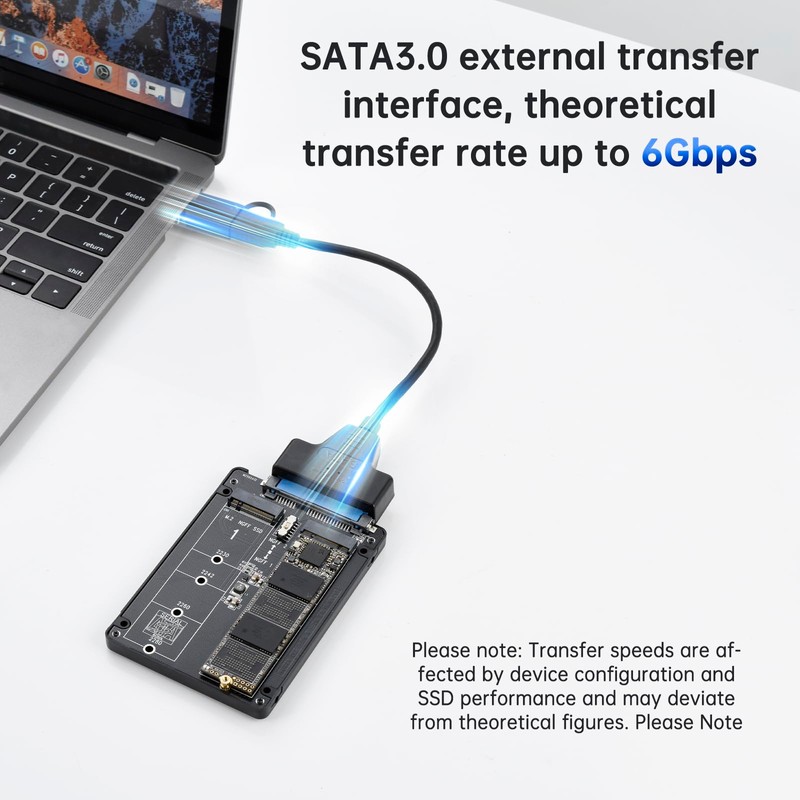 ELUTENG M.2 SATA NGFF to SATA Adapter (Not Support NVME/