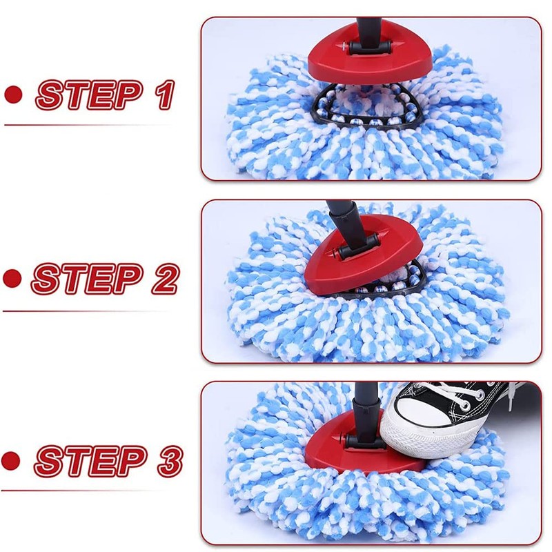 Norhogo Red Spin Mop Replacement Base Head for Viledas Mop,