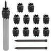 DollaTek 13Pcs 3/8" Rotary Spot Weld Cutter Remover Drill Bits