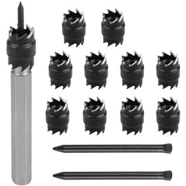 DollaTek 13Pcs 3/8" Rotary Spot Weld Cutter Remover Drill Bits Tool Remover for Power Drill Spot Welding