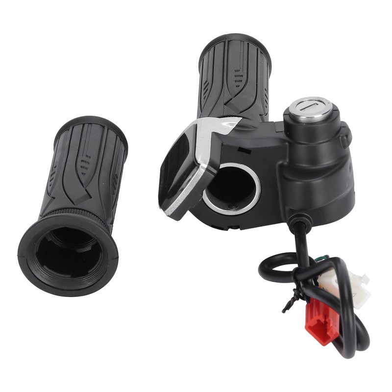 60V LED Digital Meter Electric Bike Scooter Throttle Grip Handlebar