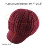 PESAAT Winter Women Knitted Hat Warm Lined Beret Hats Woman