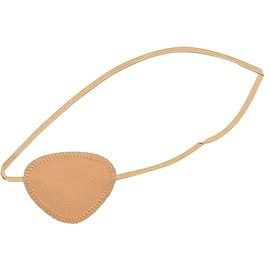 Eye flap with elastic band, sand-coloured, pack of 1